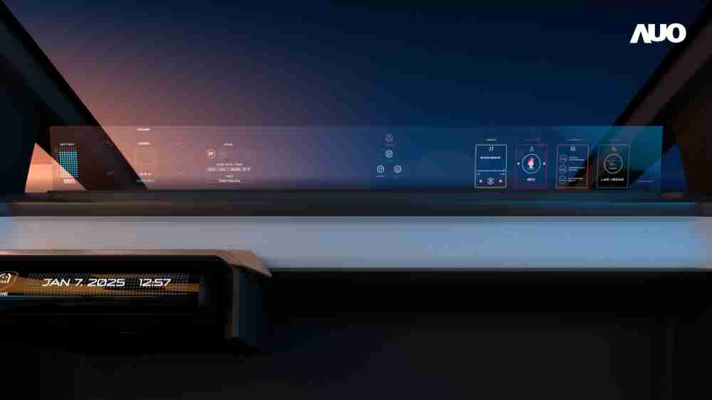 28国际无界透明显示接口(Horizon Image Glass)透过车运算方案整合仪表板、、、中控台及副驾显示器，，，，一体式全景呈现，，提供乘用者清晰的前方视野、、、、行车必要信息与娱乐功能
